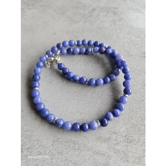 Naszyjnik z kamieni chalcedonu